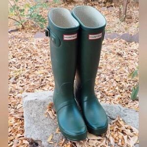 Hunter Forest Green Rain Boots